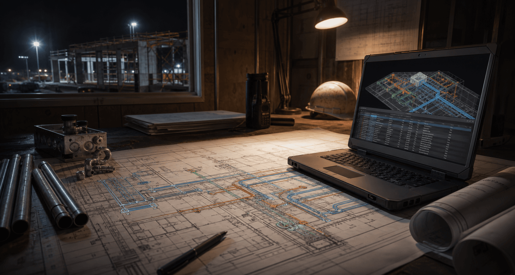 AI-assisted MEP takeoff plan table